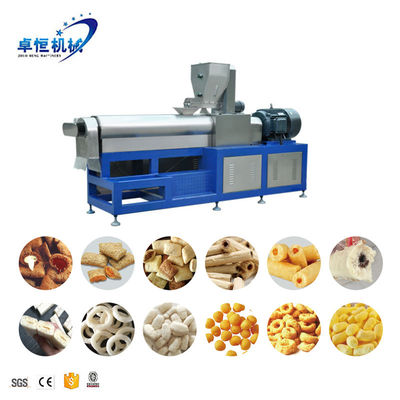 Anpassungsfähige automatische Maschine zur Produktion von Puff Snack-Lebensmitteln mit 380 V Spannung