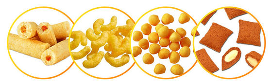 Maschine zur Verarbeitung von Lebensmitteln Automatische Kernfüllung Puffed Snack Extruder für die Snackherstellung