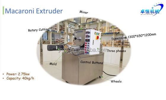 Delta Inverter Automatischer Pasta Extruder Elektrische Pasta-Maschine von OEM Zhuoheng
