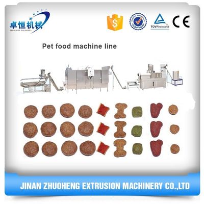 Produktionslinie für die Verarbeitung von Tiernahrungsmitteln mit vollautomatischem Extruder aus Edelstahl