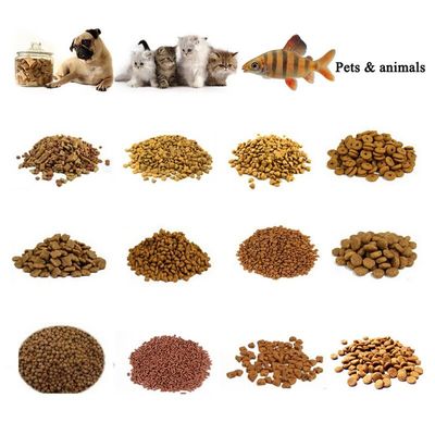 Produktionslinie für die Verarbeitung von Tiernahrungsmitteln mit vollautomatischem Extruder aus Edelstahl