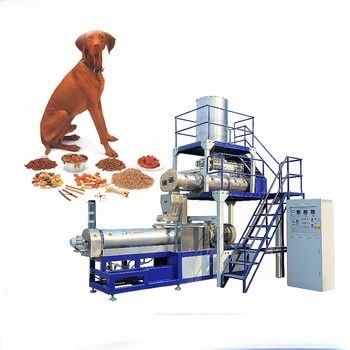 Großkapazitäts-Twin-Screw-Extruder-Haustierfutterverarbeitungsmaschine für 220v/380v/50Hz Spannung