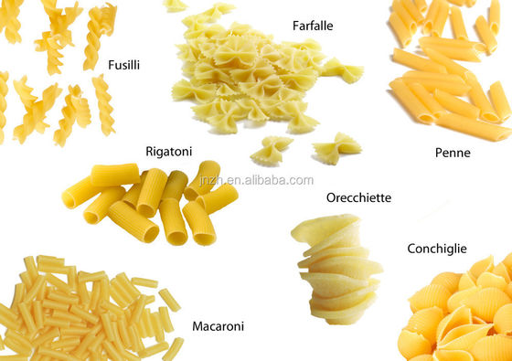Spirale Makkaroni Links Produktionsmaschine für kundenspezifische industrielle Pasta Produktionslinie