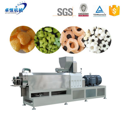 Schräggewebe Twin Screw Extruder Preise für Maischips Nahrungsmittelmachung Puff Snack-Maschine