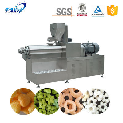 Automatische Puffy Corn Snacks Extrudermaschine zum Aufblasen von Ringform Käse Kugelfutter