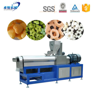 Automatische Puffy Corn Snacks Extrudermaschine zum Aufblasen von Ringform Käse Kugelfutter