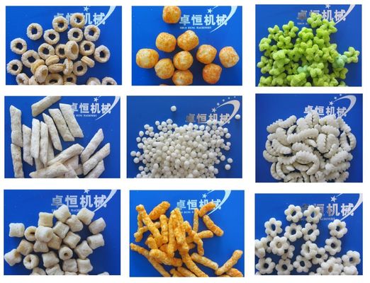 Anpassungsfähige Getreide Mehl Snacks Lebensmittelherstellung Verarbeitung Extrudermaschine für Lebensmittel
