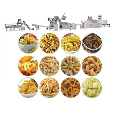 3000 KG Kapazität Frittierte Bugles Chips Snacks Produktionslinie für Lebensmittel