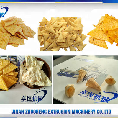 3000 KG Kapazität Frittierte Bugles Chips Snacks Produktionslinie für Lebensmittel