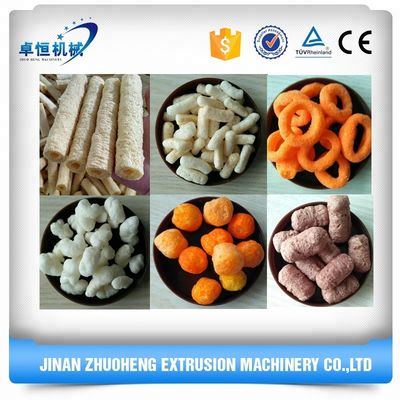 Energieeinsparende Freizeit Puffed Snacks Lebensmittel Extruder für Mais Puffing Produktionslinie