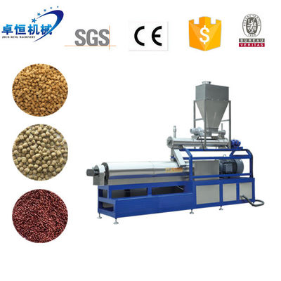 Extrusion von Futtermitteln für Haustiere Zwillingsschrauben-Fischfutterextruder mit Getriebe und Videoüberprüfung