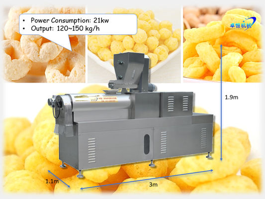 Automatische Geschwindigkeit Puffing Snacks Machende Maschine Zustand Edelstahl 201 304