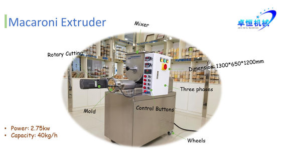 Macaroni-Extruder für Lebensmittel und Getränke mit 2 und automatischer einfacher Bedienung