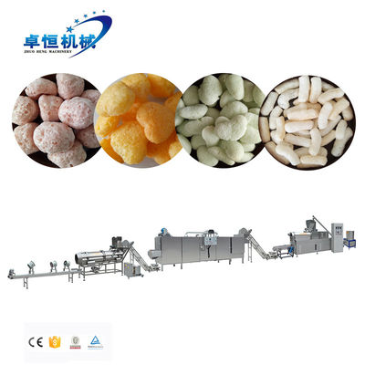 Maissflocken Puff Snack-Lebensmittel-Produktionslinie mit 56KW automatischem Zwillingschraubenauspresser