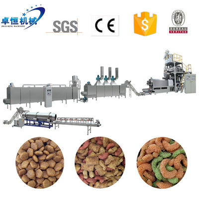PLC-gesteuerte vollständige Produktionslinie Trockene Kibble Pet Dog Cat Food Pellet Machinery
