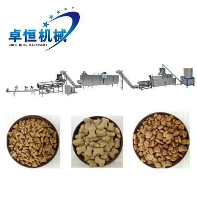 Edelstahlkonstruktion Großkapazität Trockene und nasse Pet Food Pellet Extruder Linie