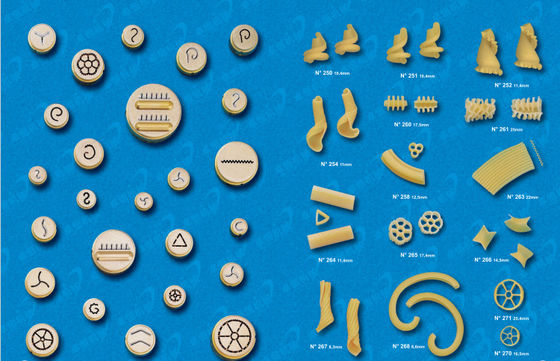 Maschine zur Herstellung von Pasta aus Weizenmehl mit einem Gewicht von 100 kg/h für die automatische Industrieproduktion von Makkaroni