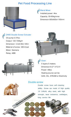 Extrudermaschine für die vollautomatische Herstellung von Katzen- und Hundefutter auf Farmen