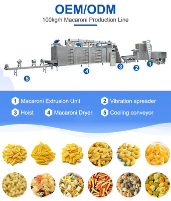 370*180*520mm Pasta-Maschine für die Produktion von Fusilii und Macaroni
