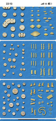 370*180*520mm Pasta-Maschine für die Produktion von Fusilii und Macaroni